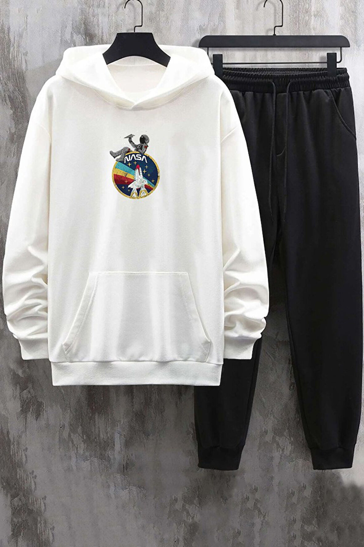 Uyguntarz Unisex Nasa Baskılı Eşofman Takımı