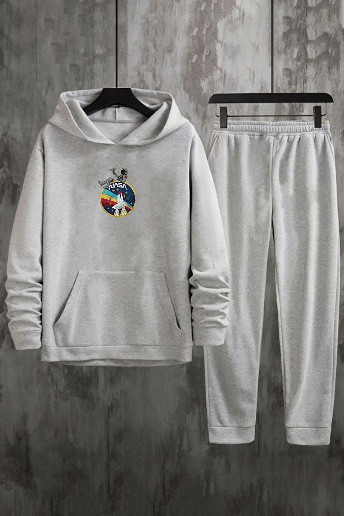 Uyguntarz Unisex Nasa Baskılı Eşofman Takımı