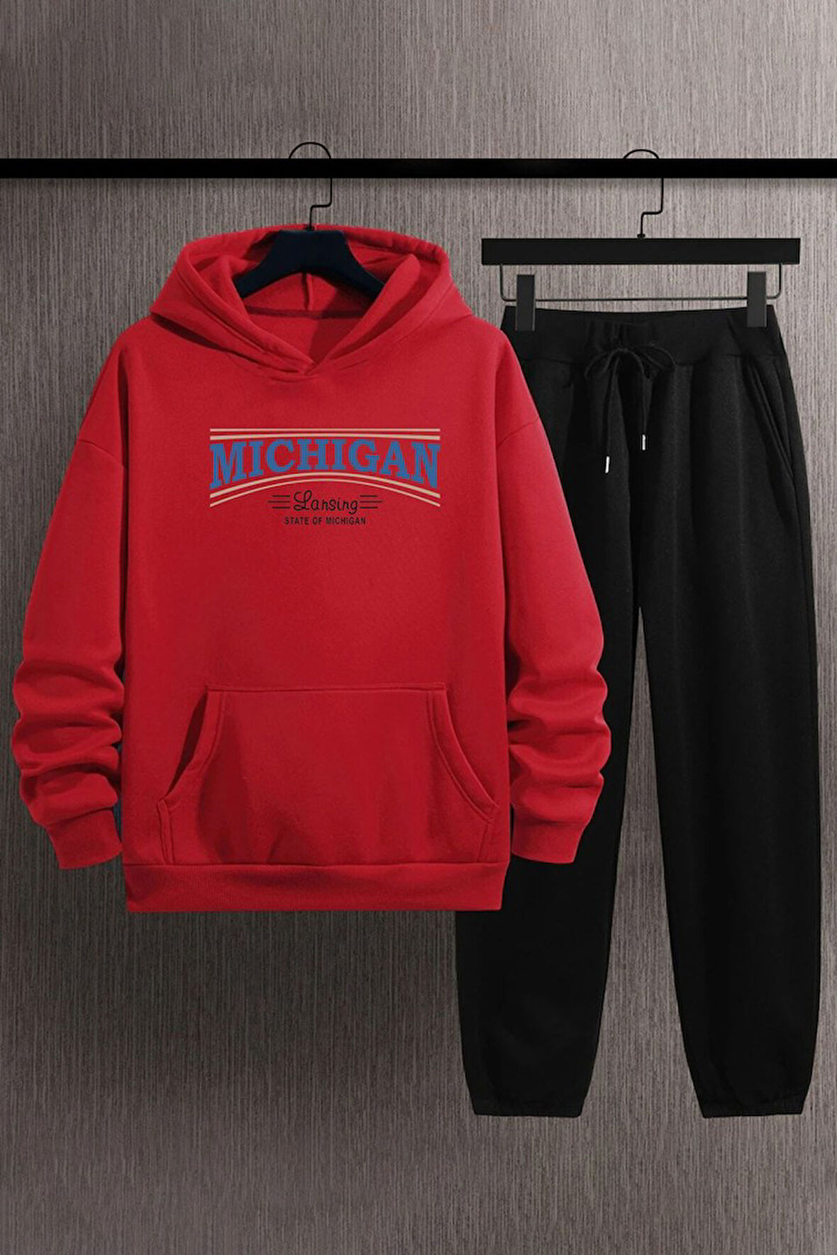 Uyguntarz Unisex Michigan Baskılı Eşofman Takımı