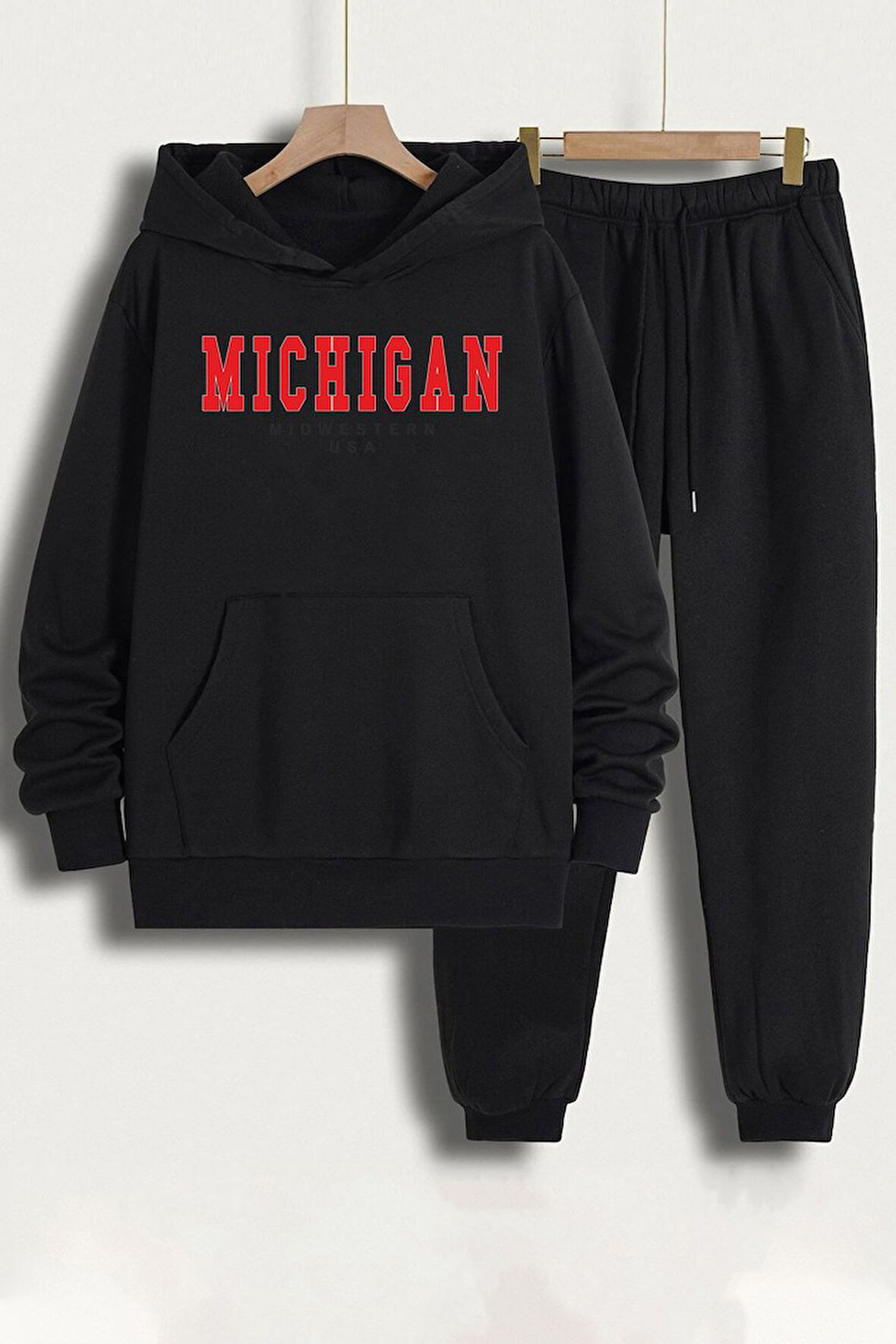 Uyguntarz Unisex Michigan Baskılı Eşofman Takımı