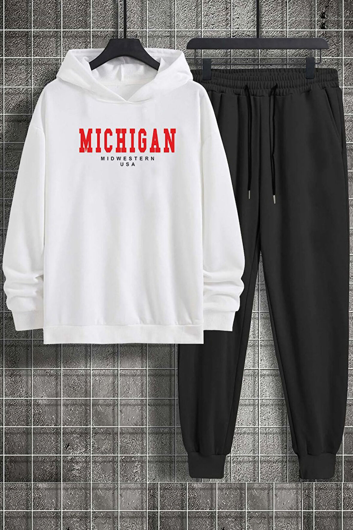 Uyguntarz Unisex Michigan Baskılı Eşofman Takımı