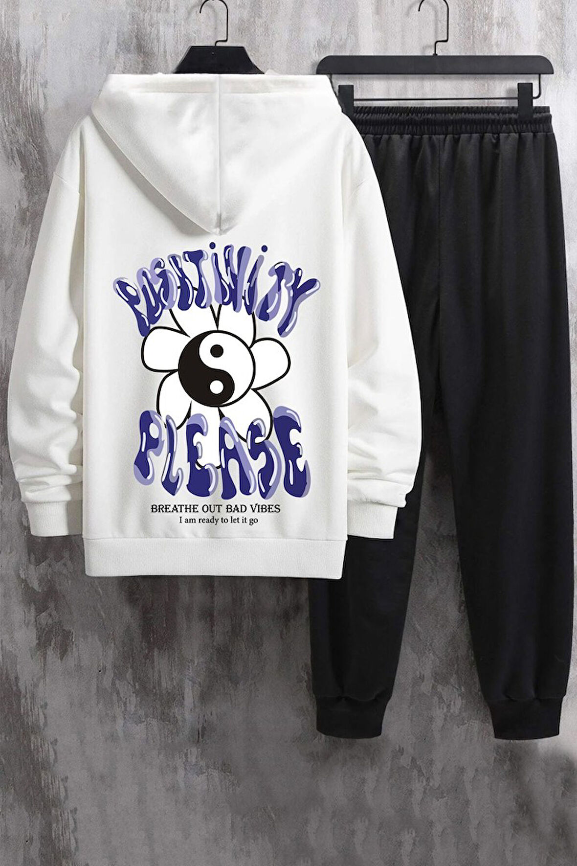 Uyguntarz Unisex Positivity Baskılı Eşofman Takımı