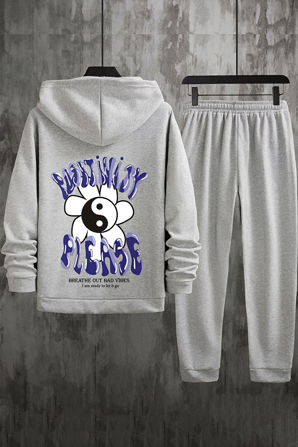 Uyguntarz Unisex Positivity Baskılı Eşofman Takımı