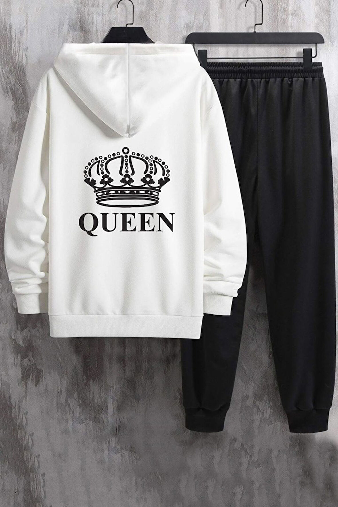 Uyguntarz Unisex Quenn Baskılı Eşofman Takımı