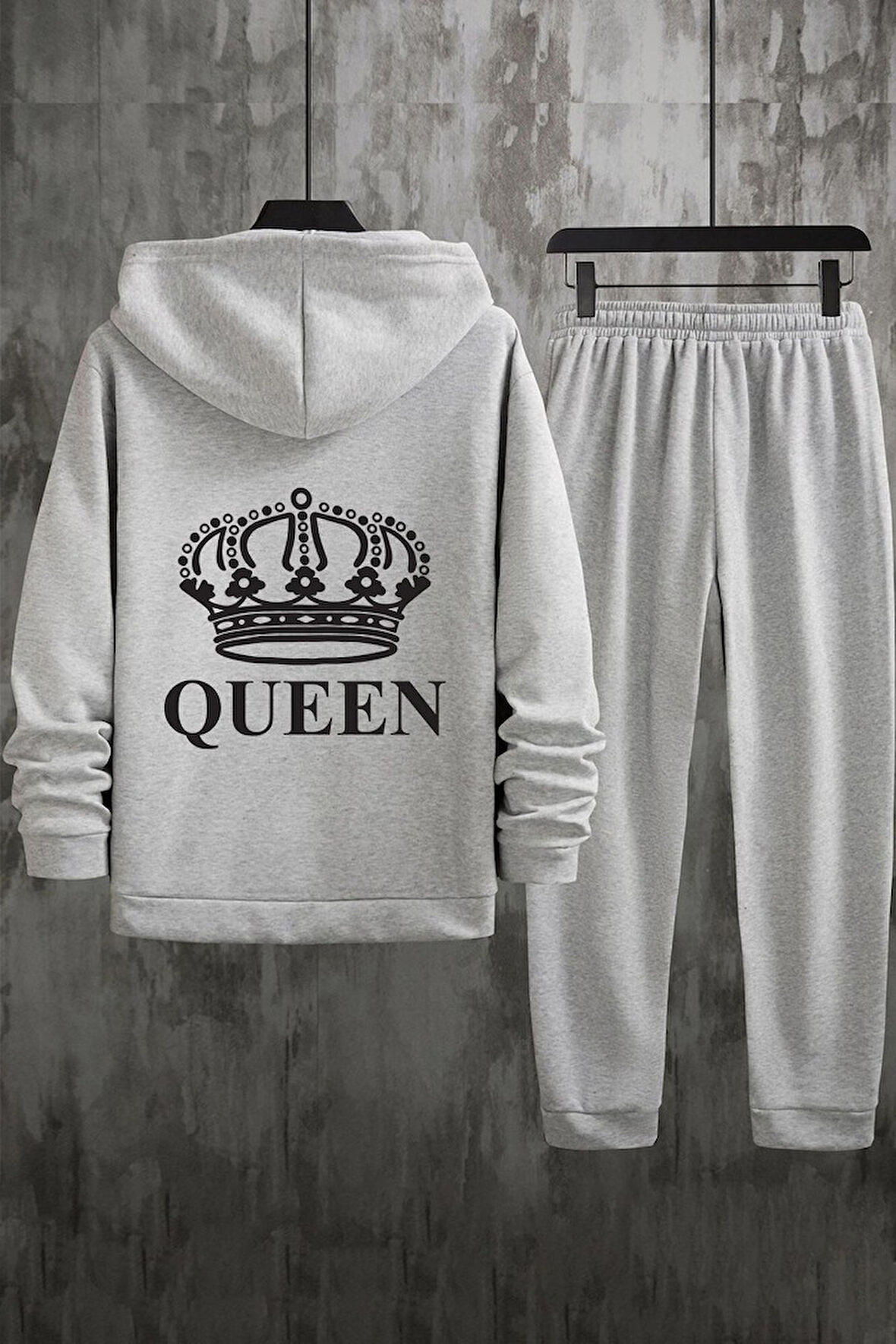 Uyguntarz Unisex Quenn Baskılı Eşofman Takımı