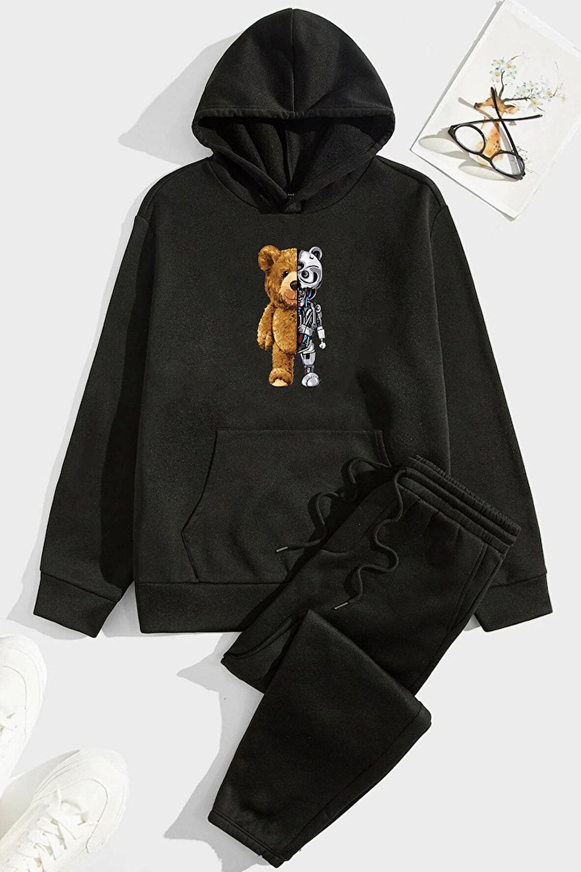 Uyguntarz Unisex Boys Bear Eşofman Takımı