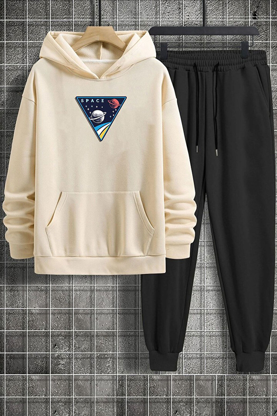 Uyguntarz Unisex Space Baskılı Eşofman Takımı
