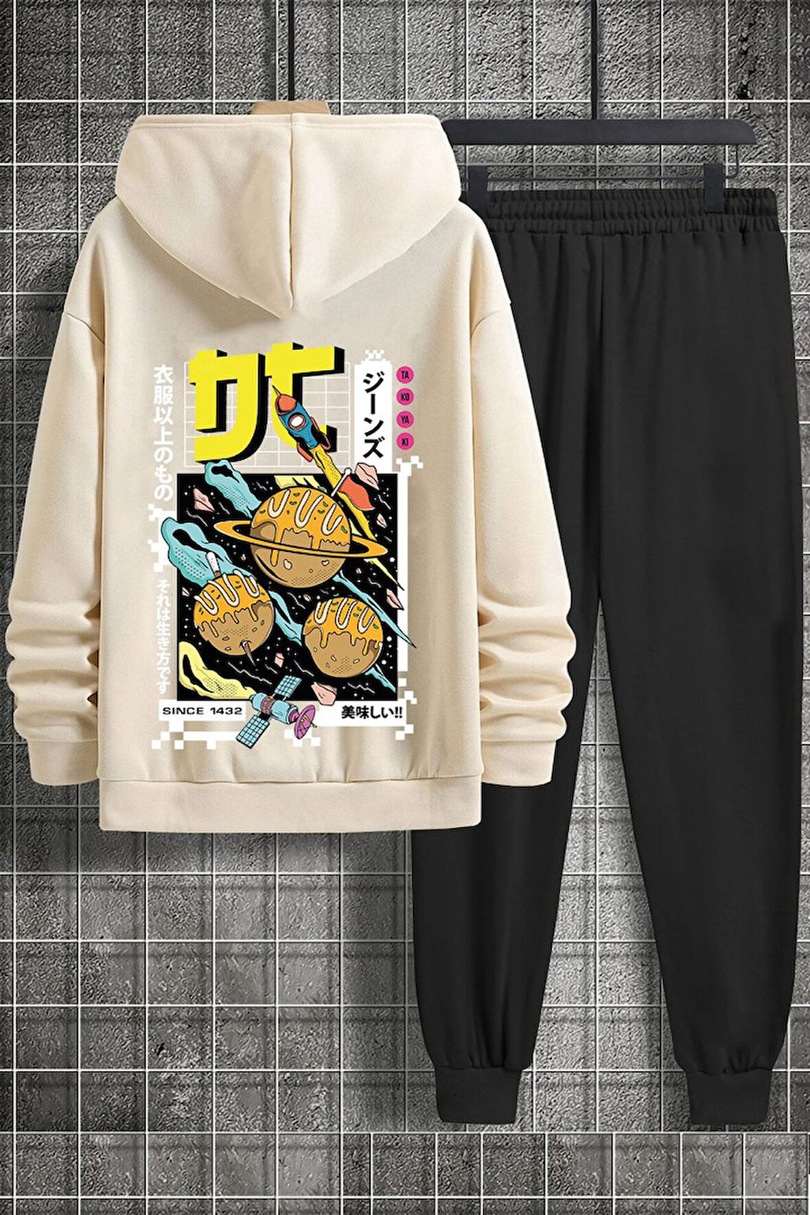 Uyguntarz Unisex Tokoyaki Baskılı Eşofman Takımı