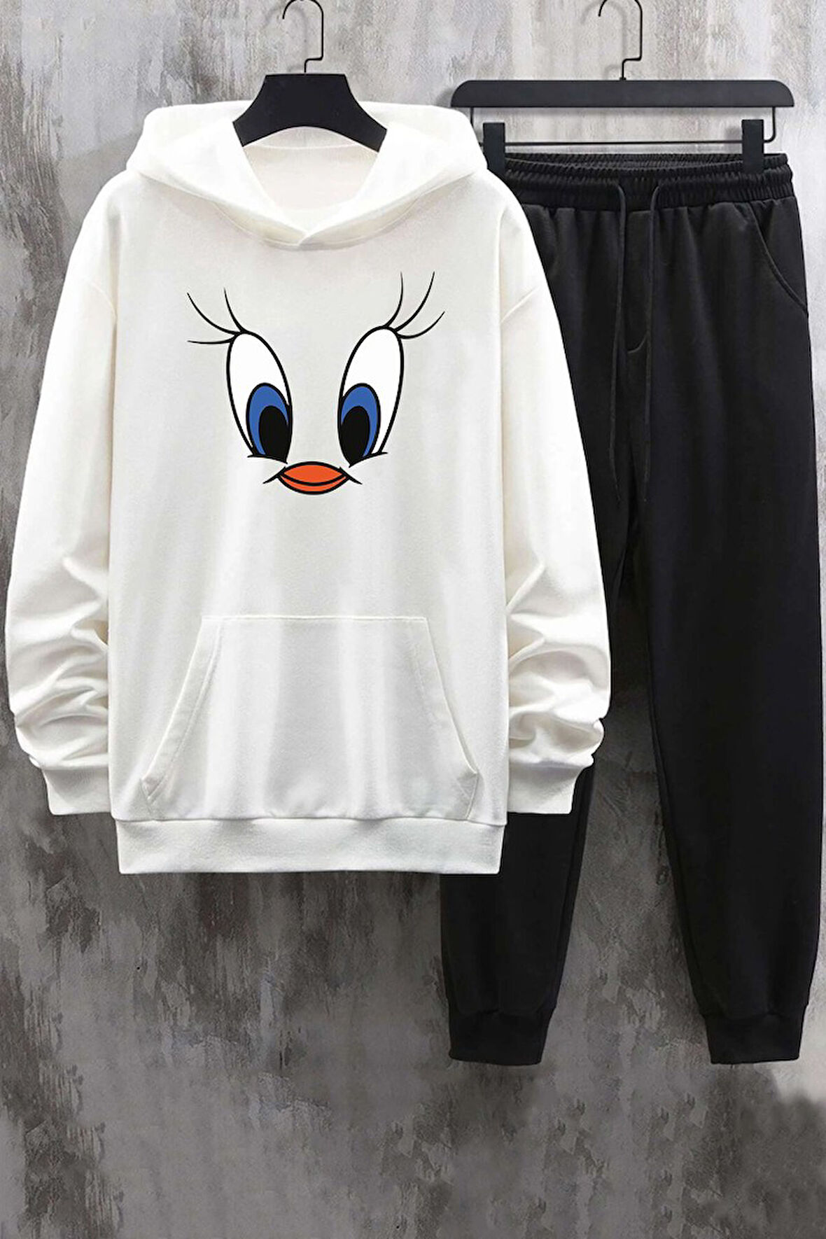 Uyguntarz Unisex Tweety Baskılı Eşofman Takımı