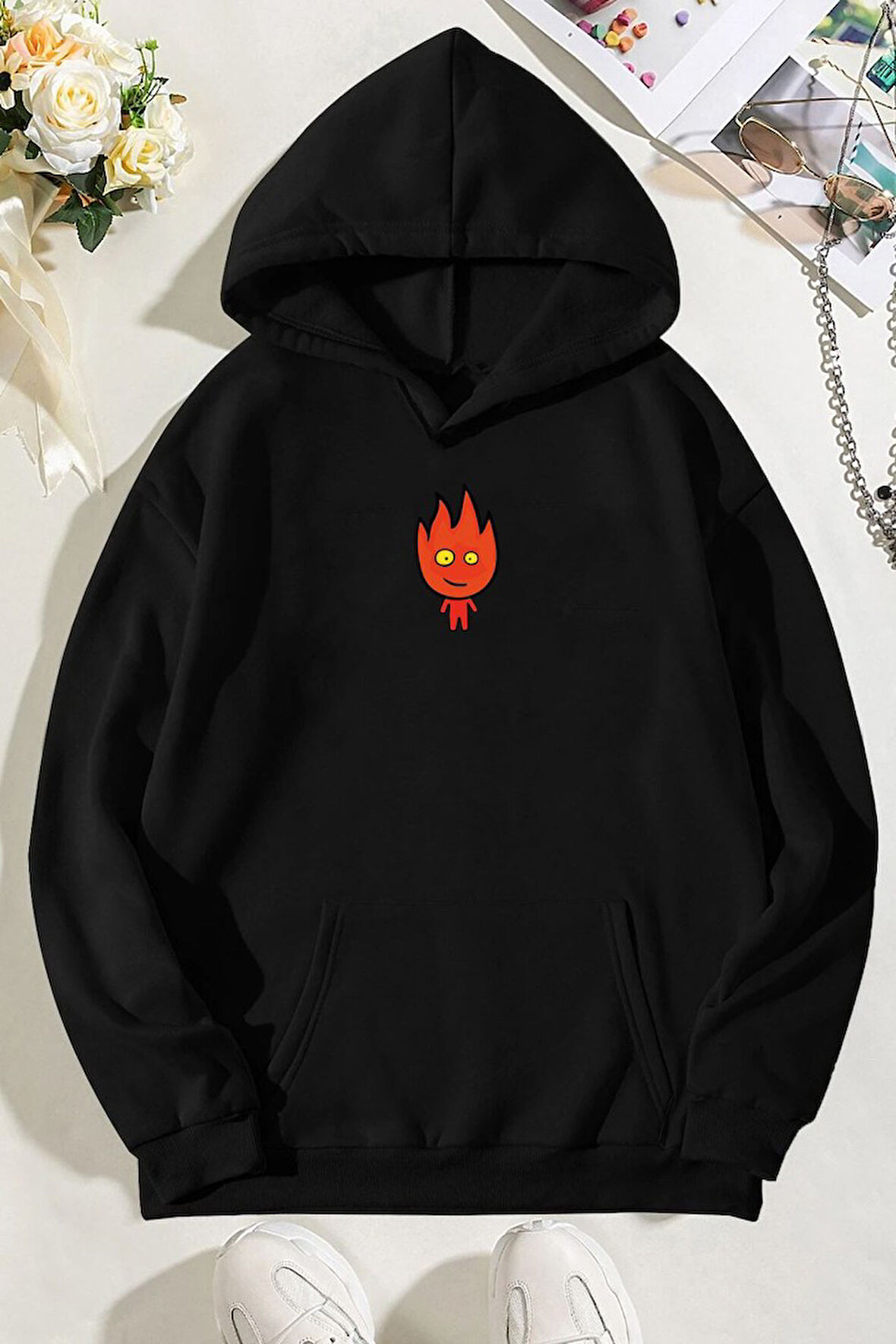 Uyguntarz Unisex Ateş Avatar Baskılı Sweatshirt