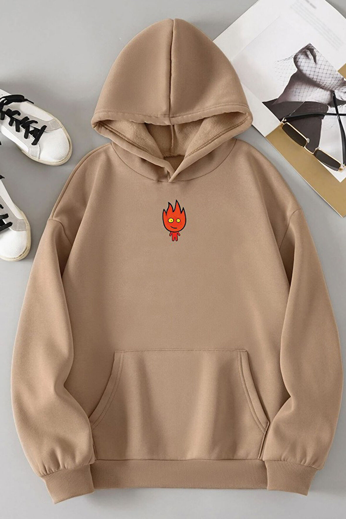 Uyguntarz Unisex Ateş Avatar Baskılı Sweatshirt