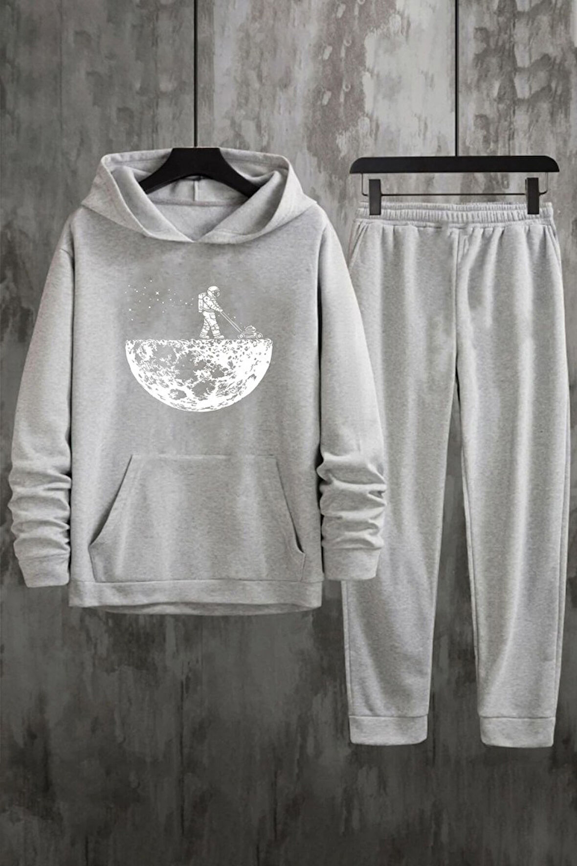 Uyguntarz Unisex Uzay Temalı Baskılı Eşofman Takımı