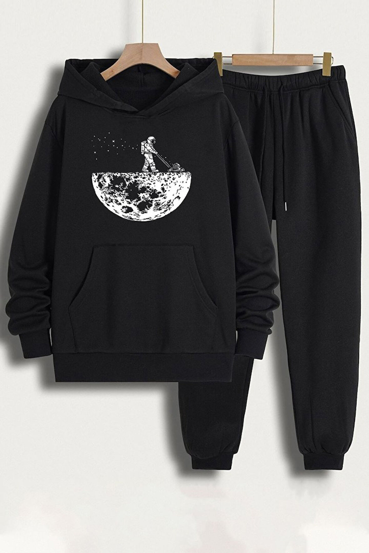 Uyguntarz Unisex Uzay Temalı Baskılı Eşofman Takımı