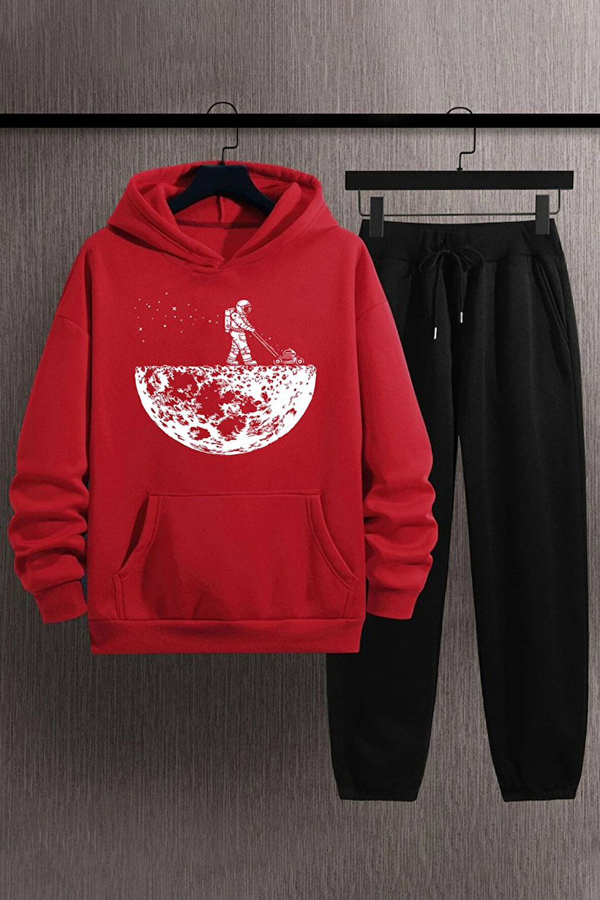 Uyguntarz Unisex Uzay Temalı Baskılı Eşofman Takımı