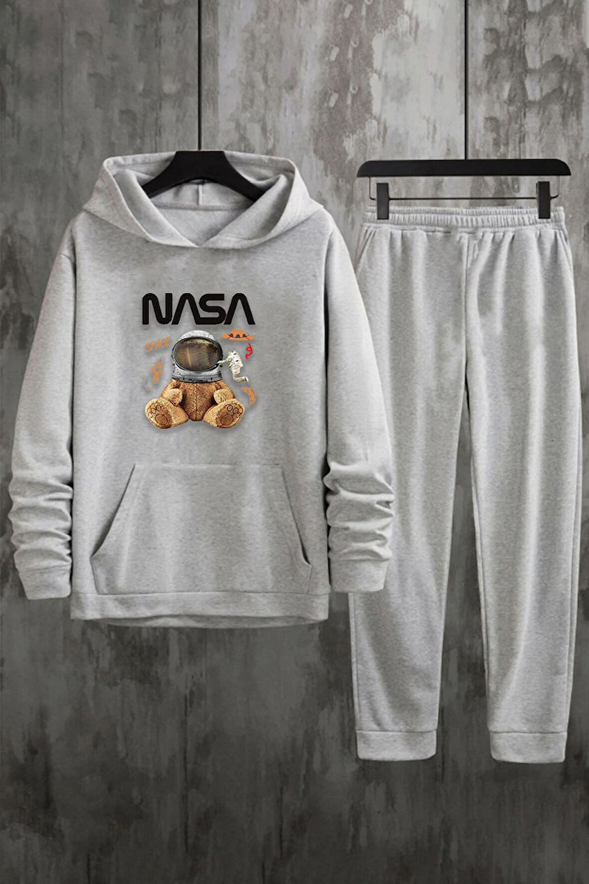 Unisex Nasabear Baskılı Eşofman Takımı