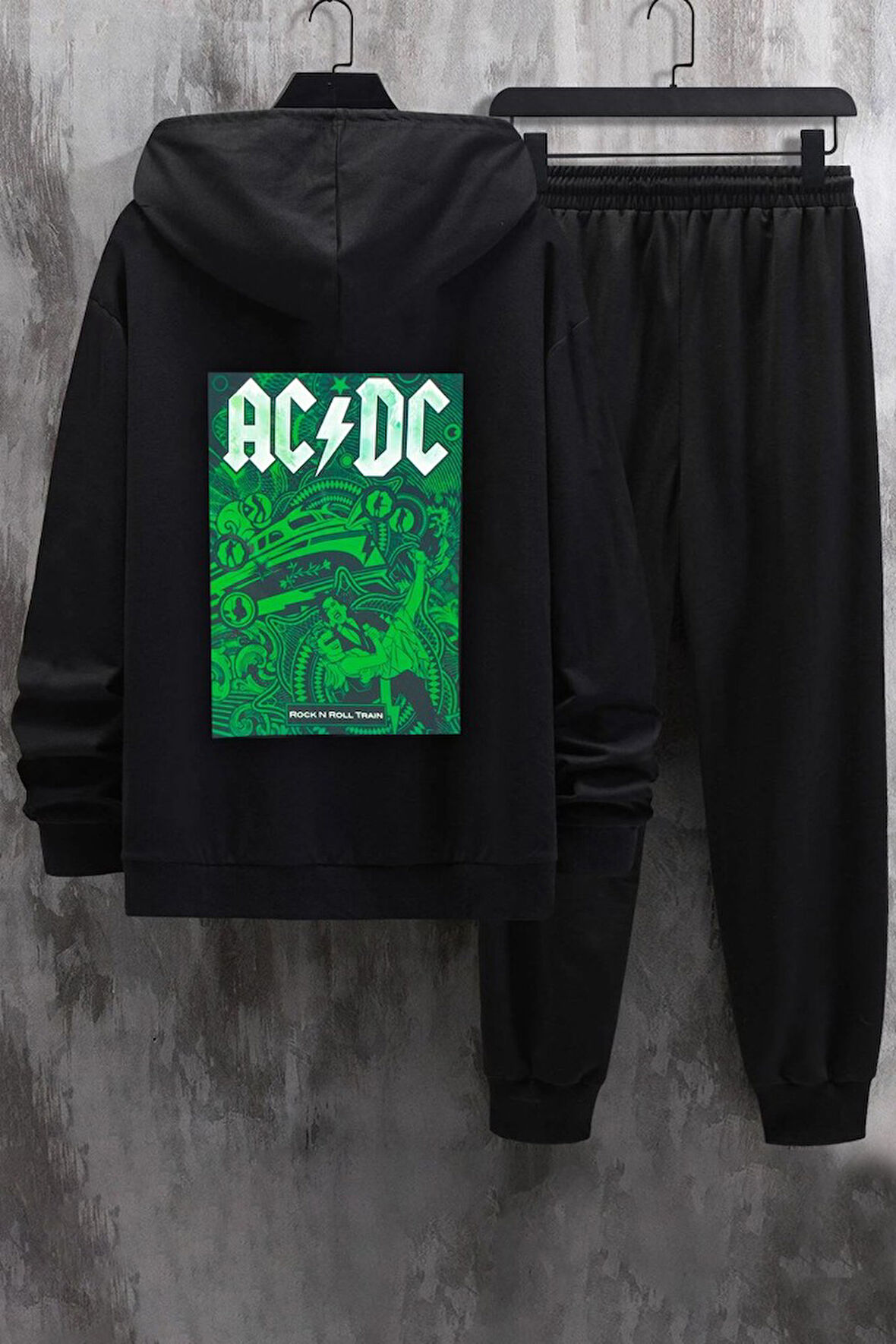 Uyguntarz Unisex AcDc Baskılı Eşofman Takımı