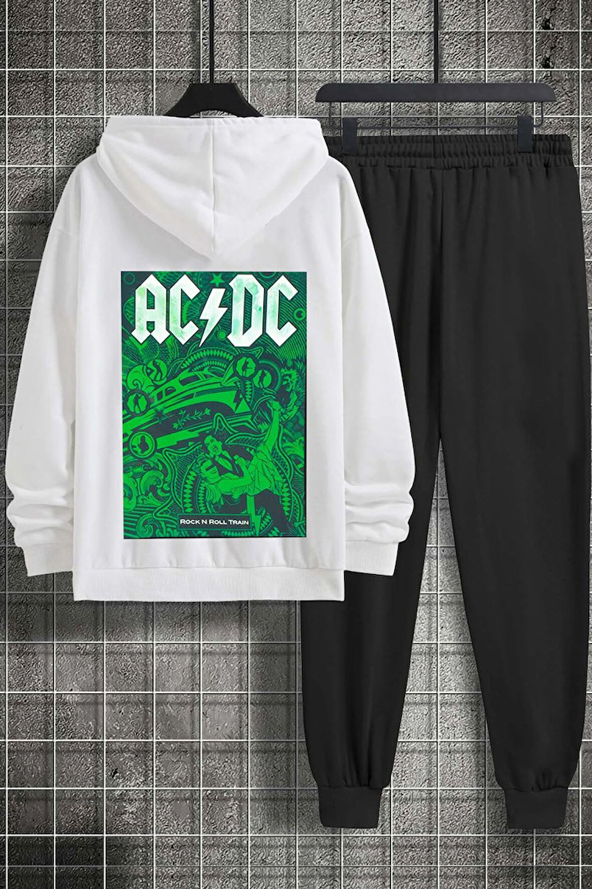 Uyguntarz Unisex AcDc Baskılı Eşofman Takımı