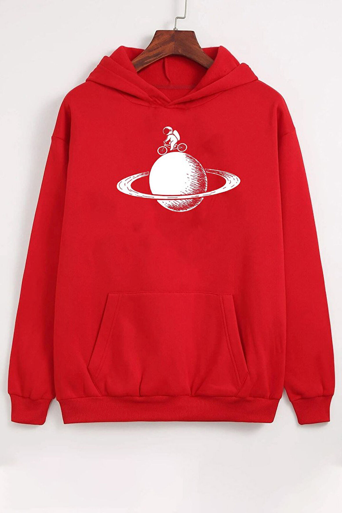 Unisex Astronaut Rides Baskılı Sweatshirt