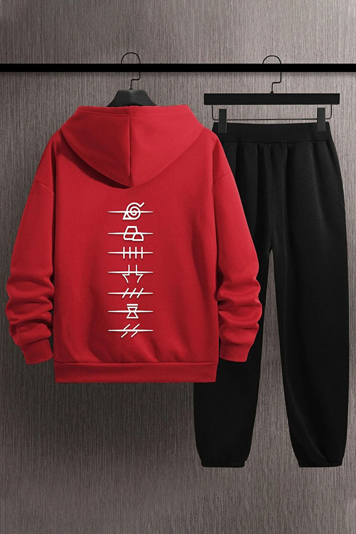 Uyguntarz Unisex Ninja Akatsuki Baskılı Eşofman Takımı