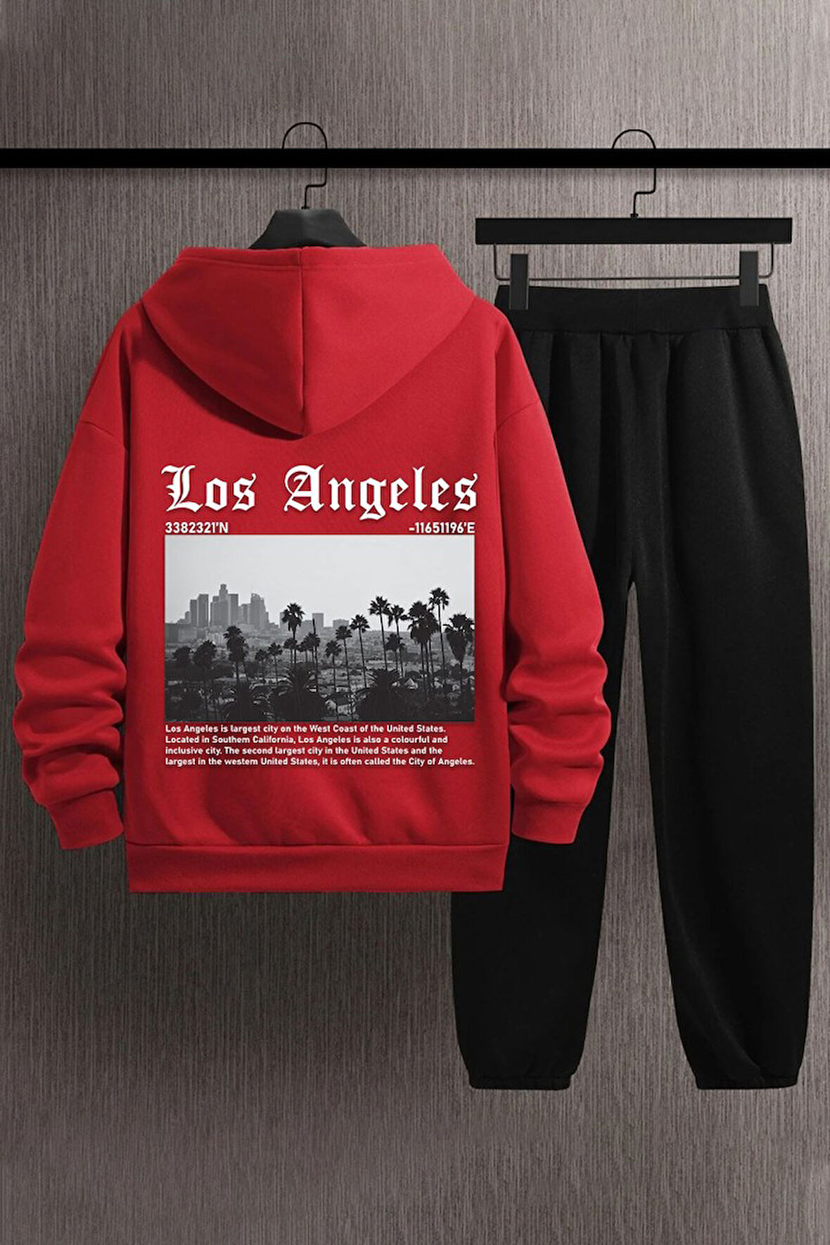 Uyguntarz Unisex Los Angles Baskılı Eşofman Takımı