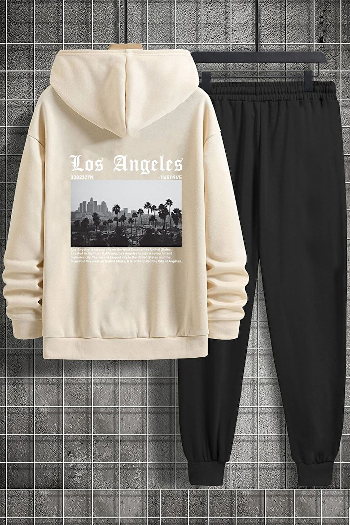 Uyguntarz Unisex Los Angles Baskılı Eşofman Takımı