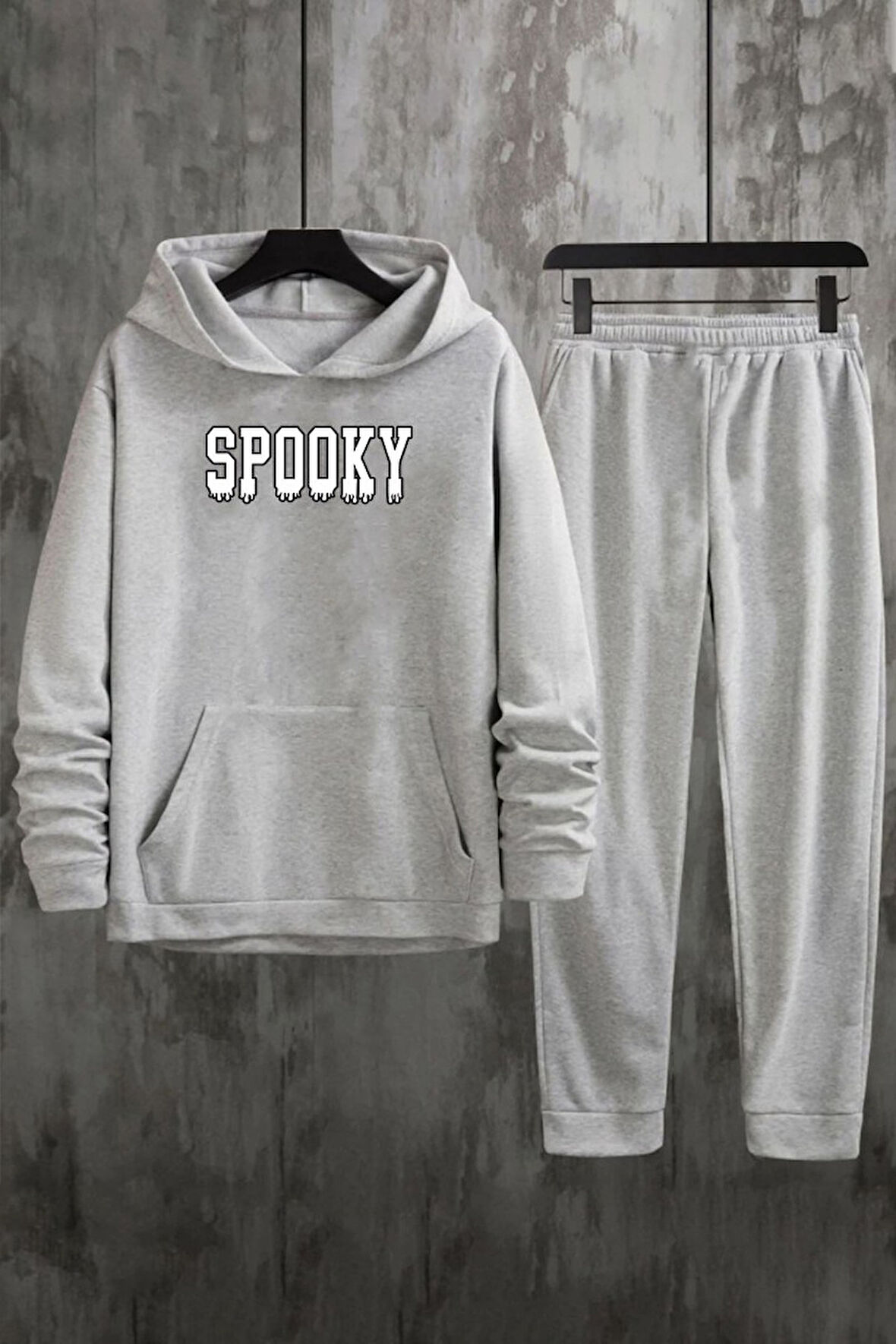 Uyguntarz Unisex Spooky Baskılı Eşofman Takımı