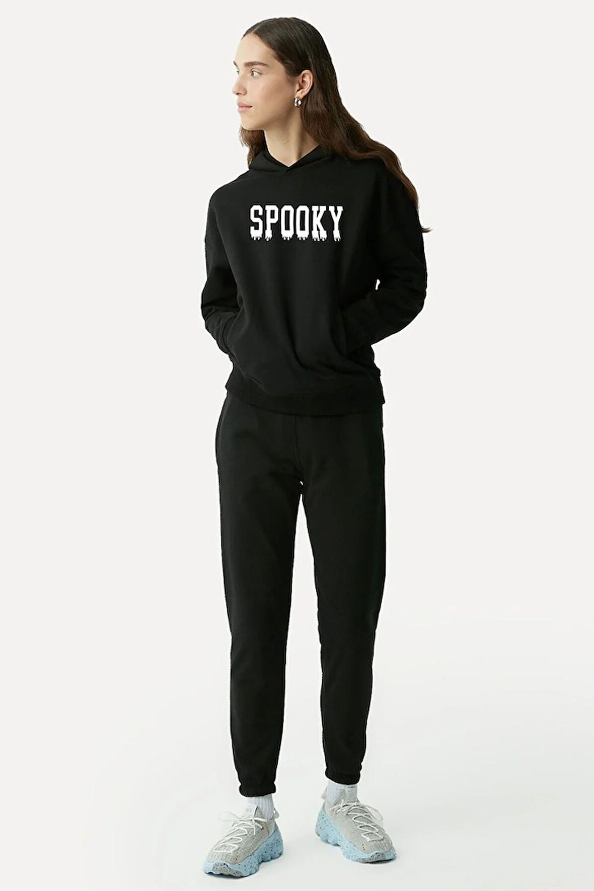Uyguntarz Unisex Spooky Baskılı Eşofman Takımı