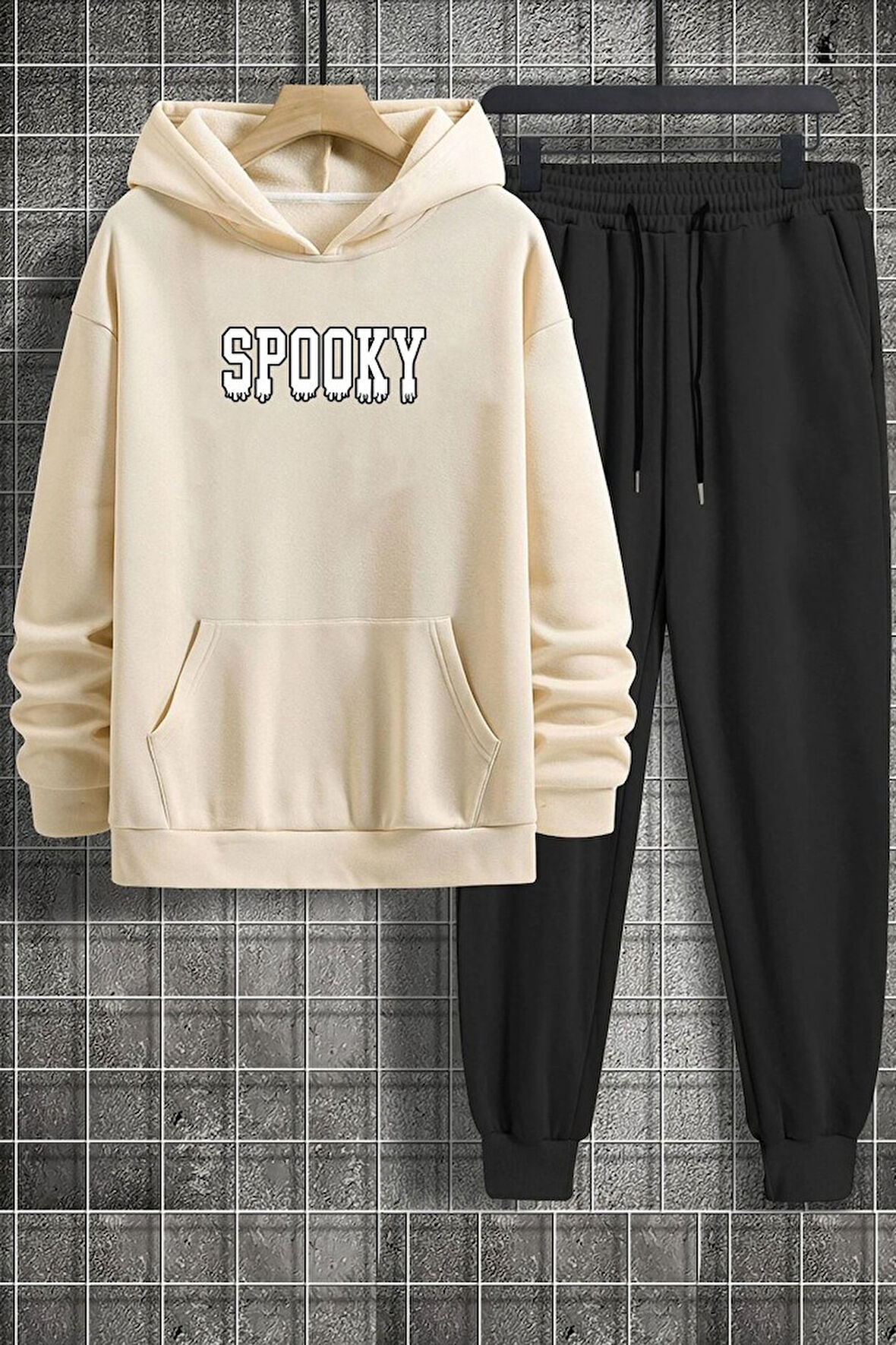 Uyguntarz Unisex Spooky Baskılı Eşofman Takımı