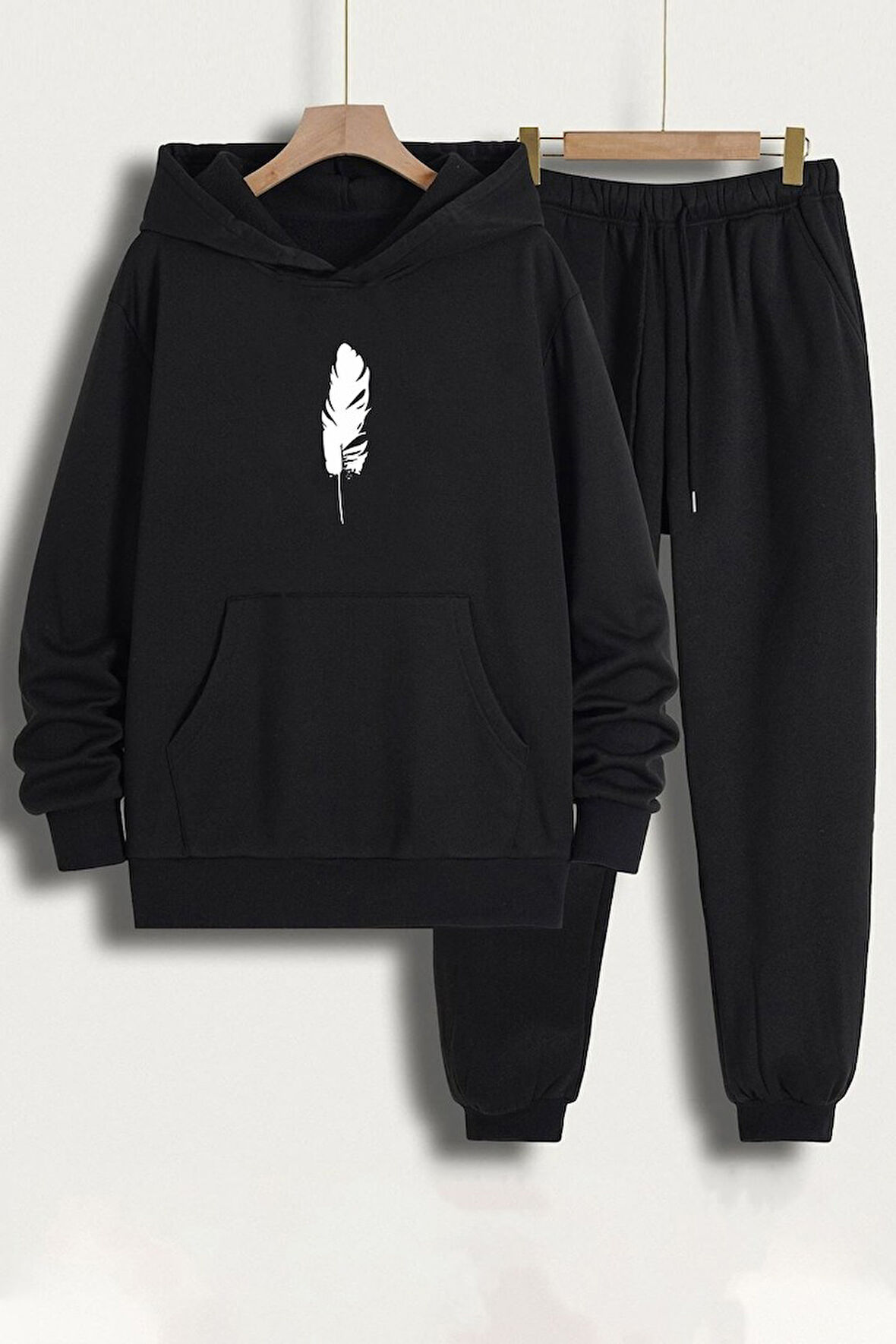 Uyguntarz Unisex Tüy Baskılı Eşofman Takımı
