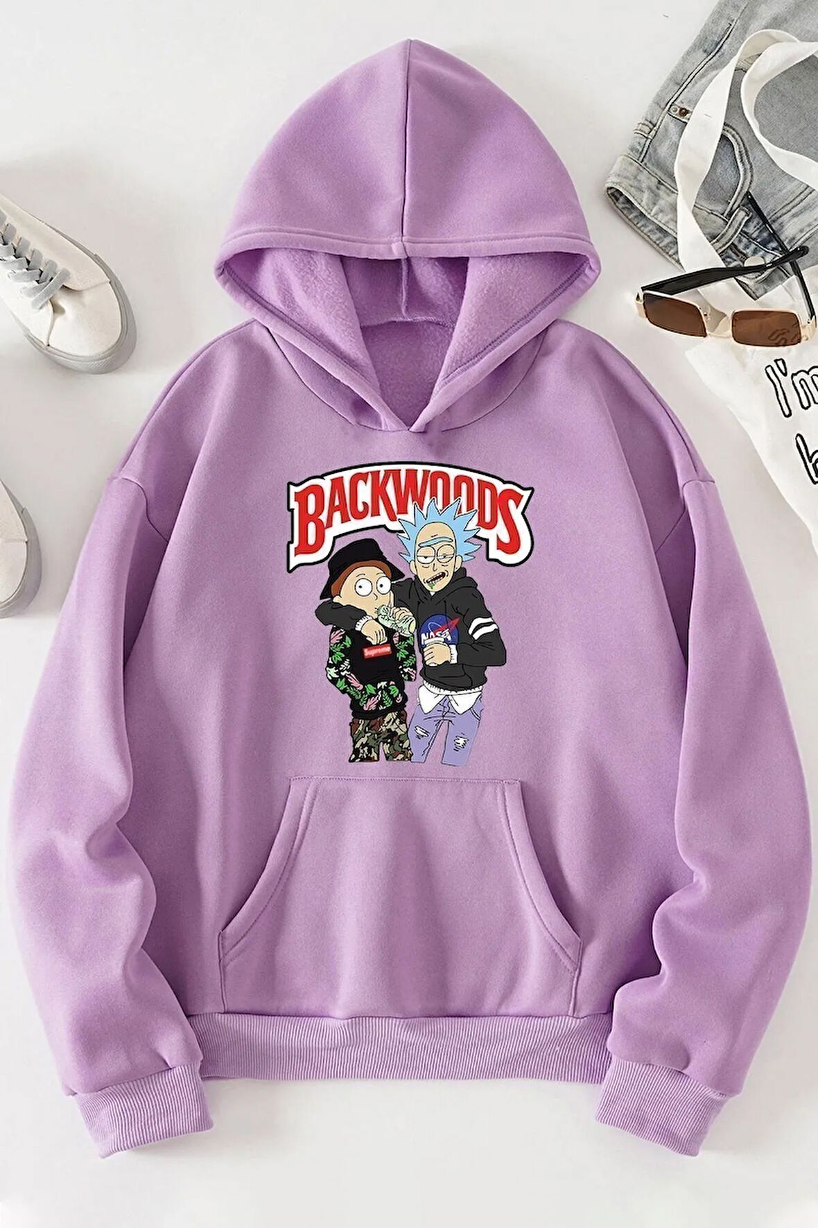 Unisex Backwoods Baskılı Sweatshirt
