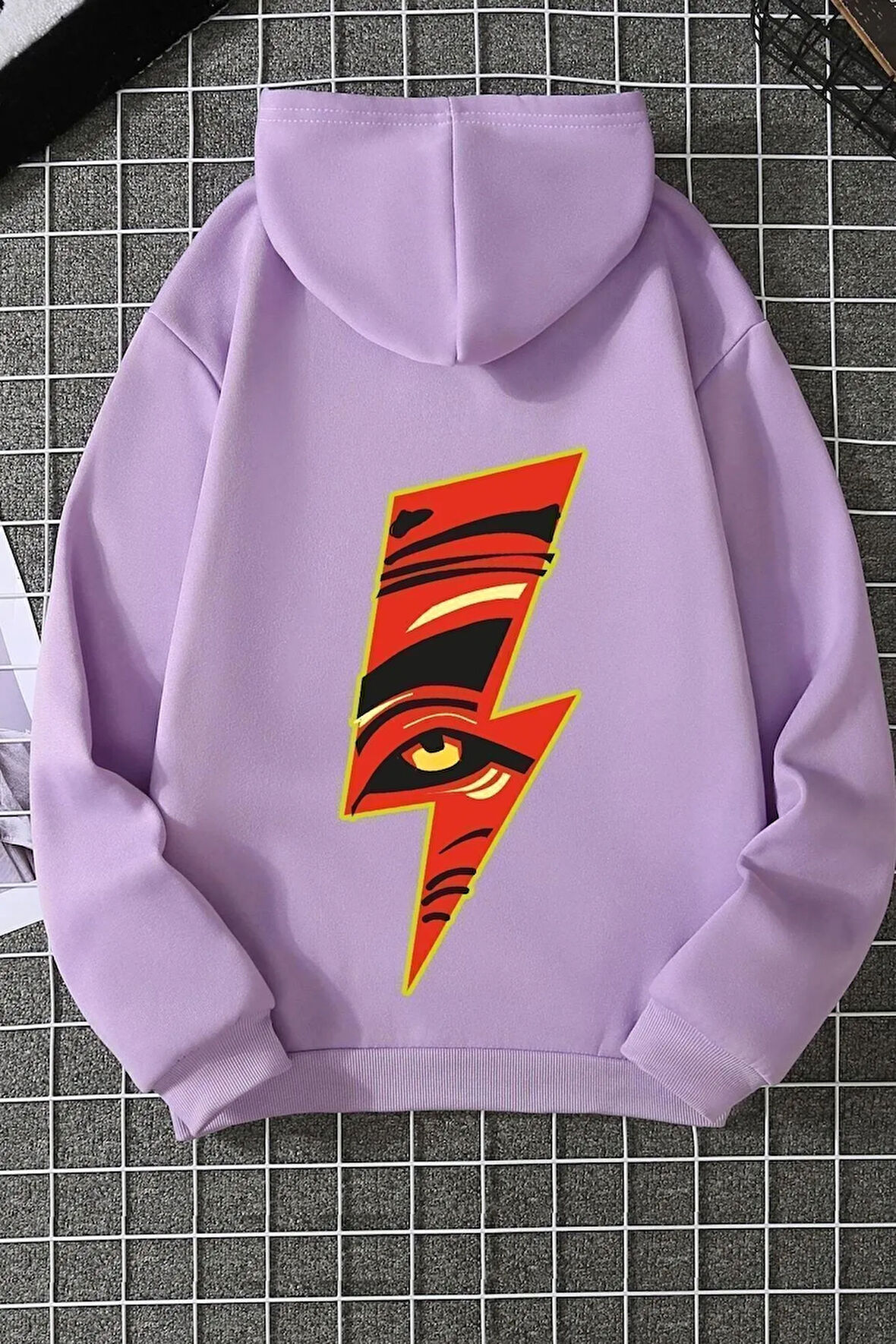 Unisex Yıldırım Baskılı Sweatshirt