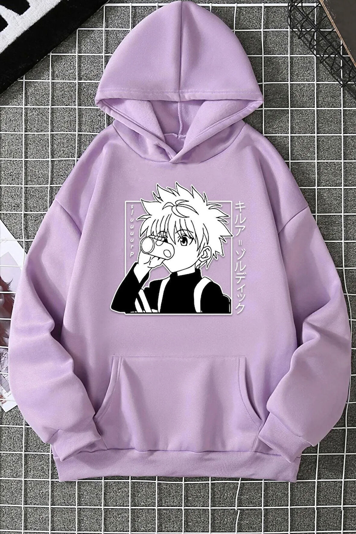 Unisex Killua Zoldyck Baskılı Sweatshirt