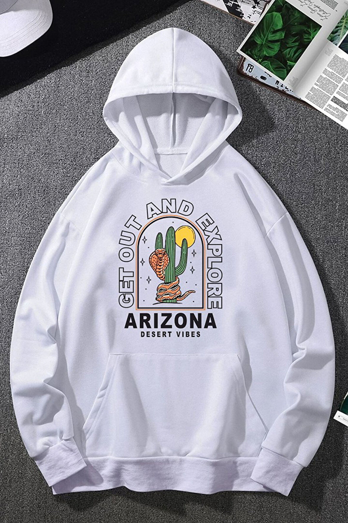 Uyguntarz Unisex Arizona Baskılı Sweatshirt