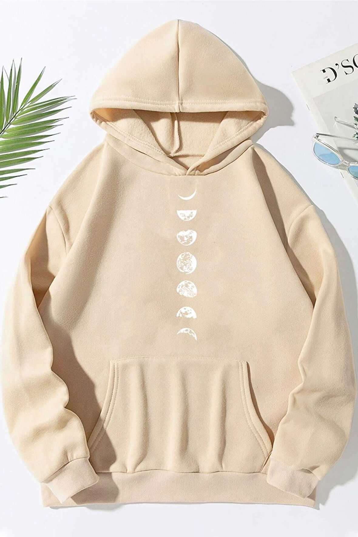 Uyguntarz Unisex Moon Phases Baskılı Sweatshirt