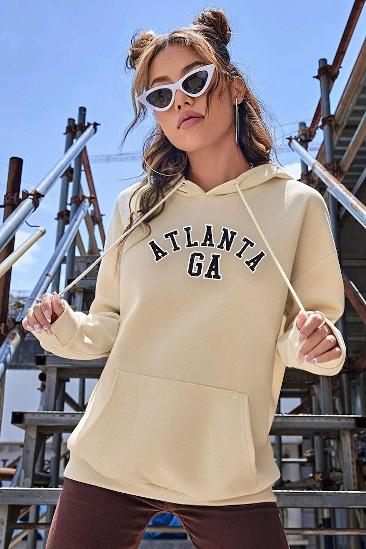 Uyguntarz Unisex Atlanta Baskılı Sweatshirt