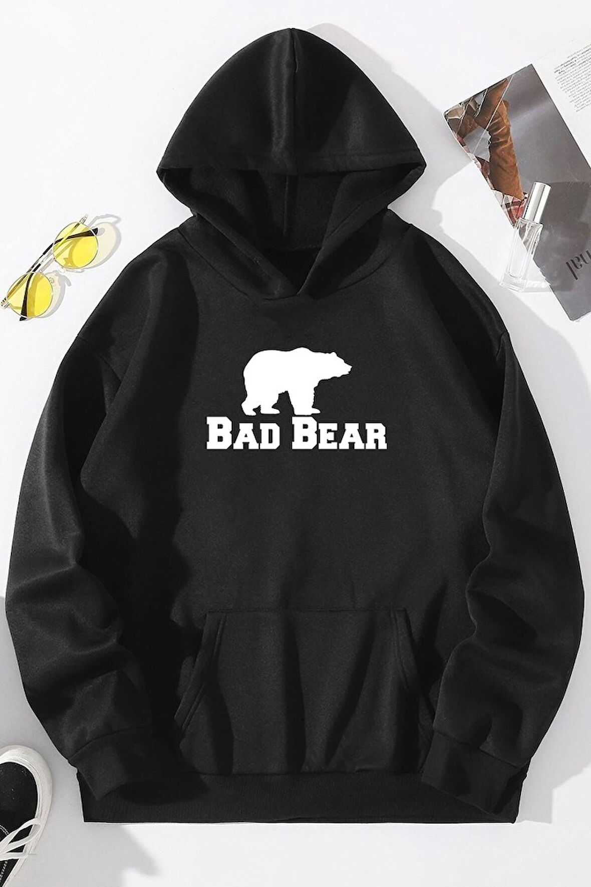 Unisex Bear Baskılı Sweatshirt