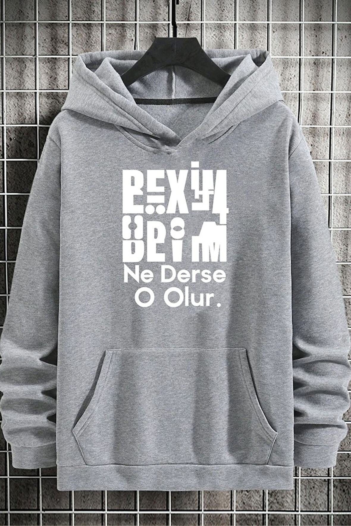 Uyguntarz Beyim Ne Derse O Olur Katlamalı Sweatshirt