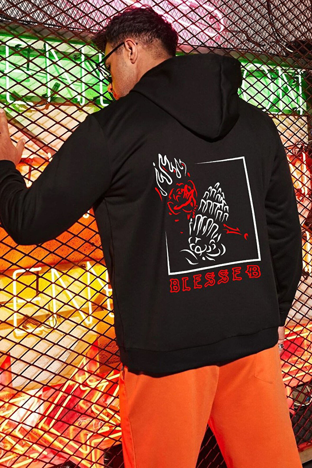 Uyguntarz Unisex Blesseb Baskılı Sweatshirt