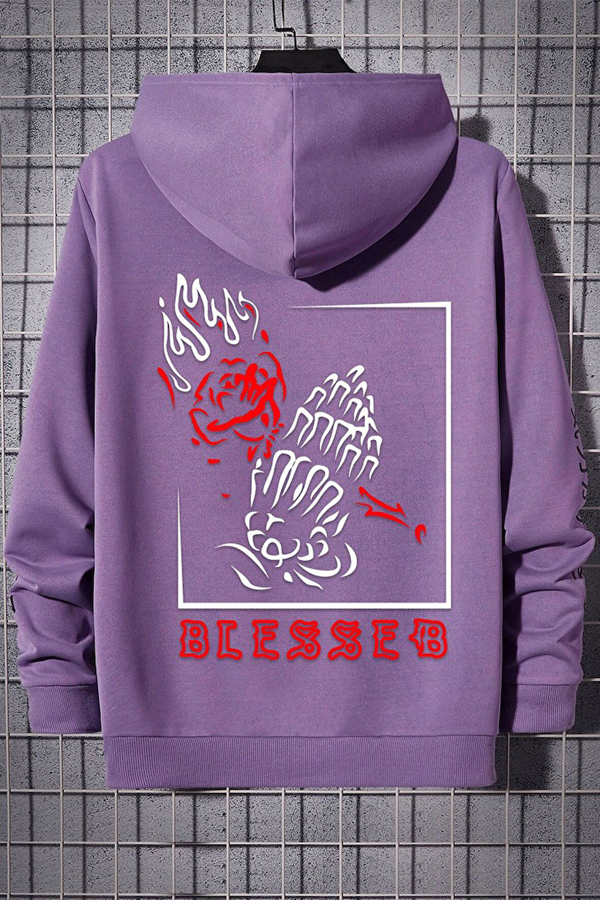 Uyguntarz Unisex Blesseb Baskılı Sweatshirt