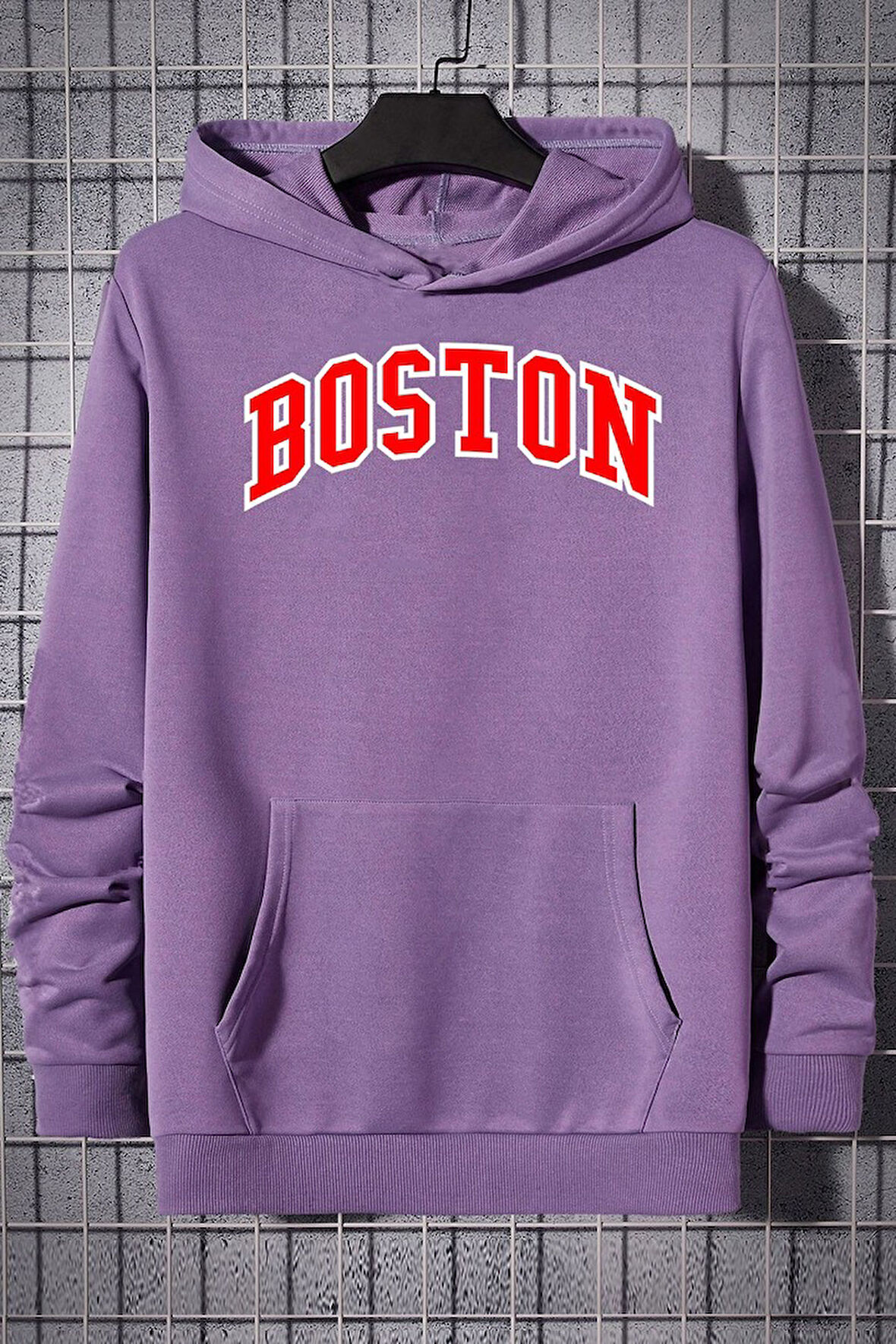 Uyguntarz Unisex Boston Baskılı Sweatshirt