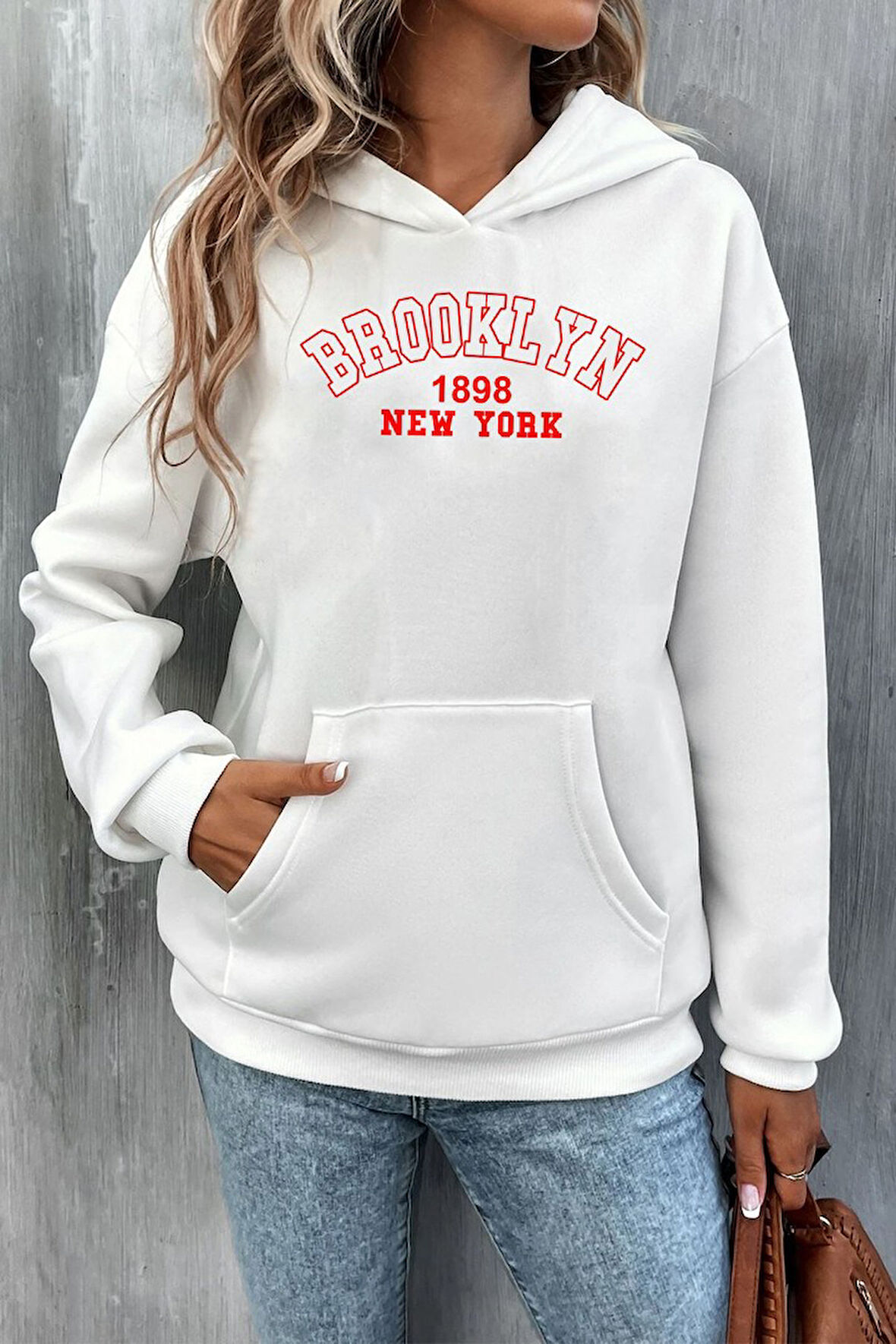 Uyguntarz Unisex Brooklyn Baskılı Sweatshirt