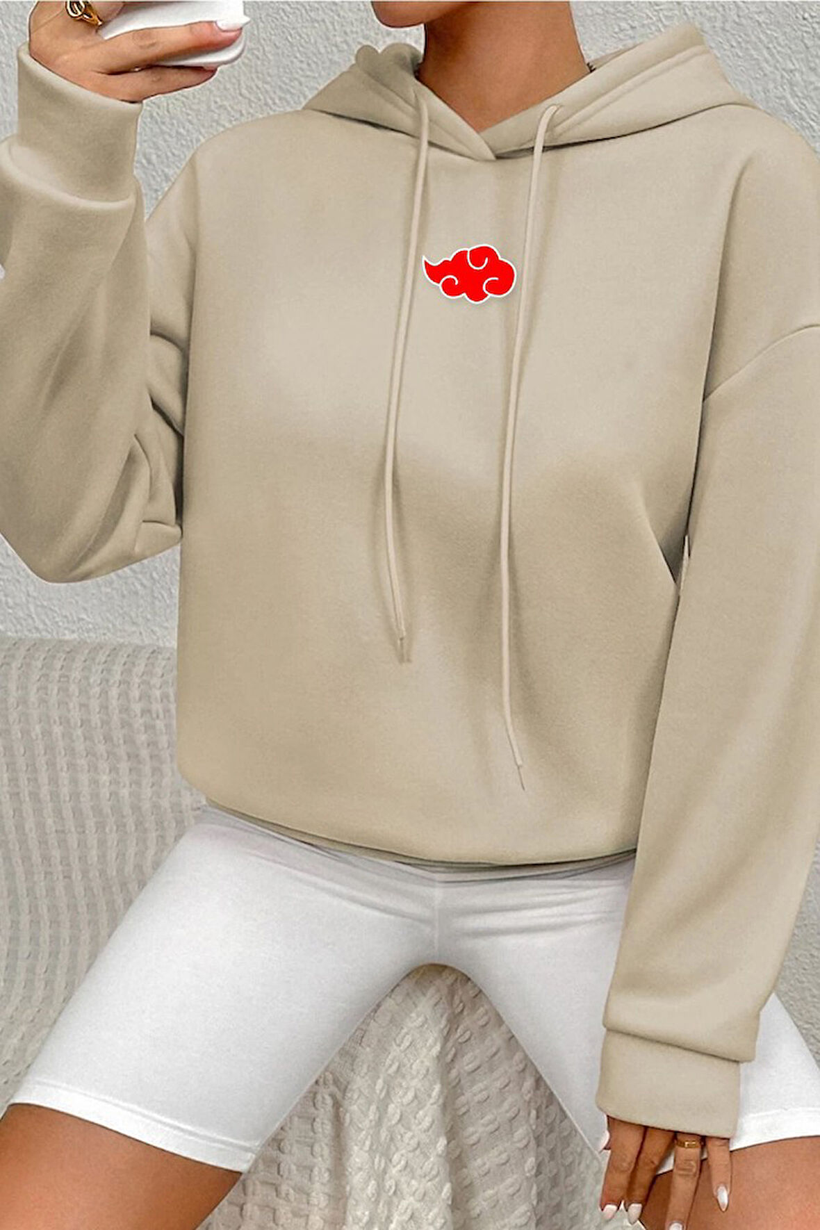 Uyguntarz Unisex Ninja Akatsuki Sırt Baskılı Sweatshirt