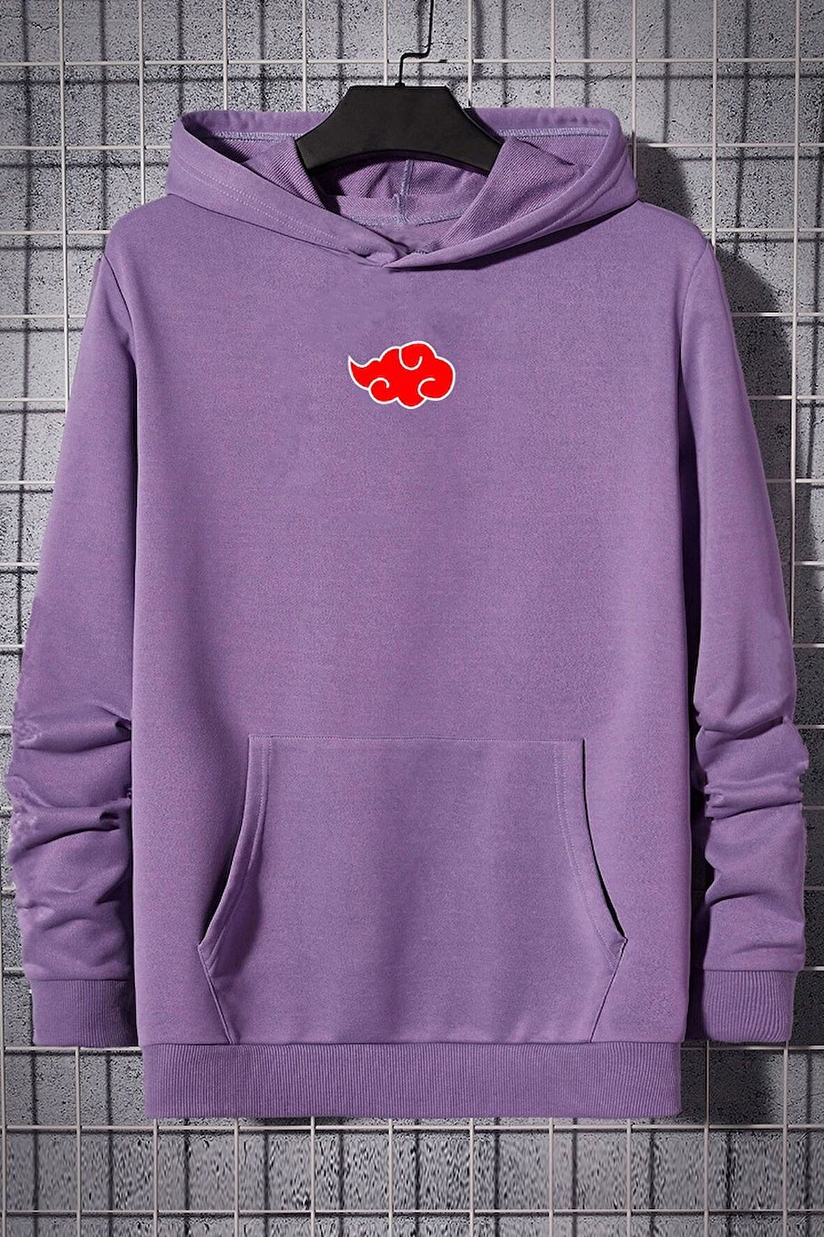 Uyguntarz Unisex Ninja Akatsuki Sırt Baskılı Sweatshirt