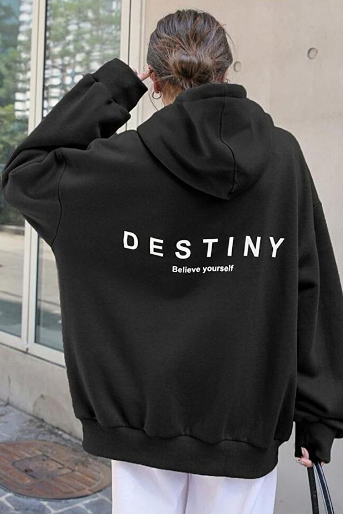Uyguntarz Unisex Destiny Baskılı Sweatshirt
