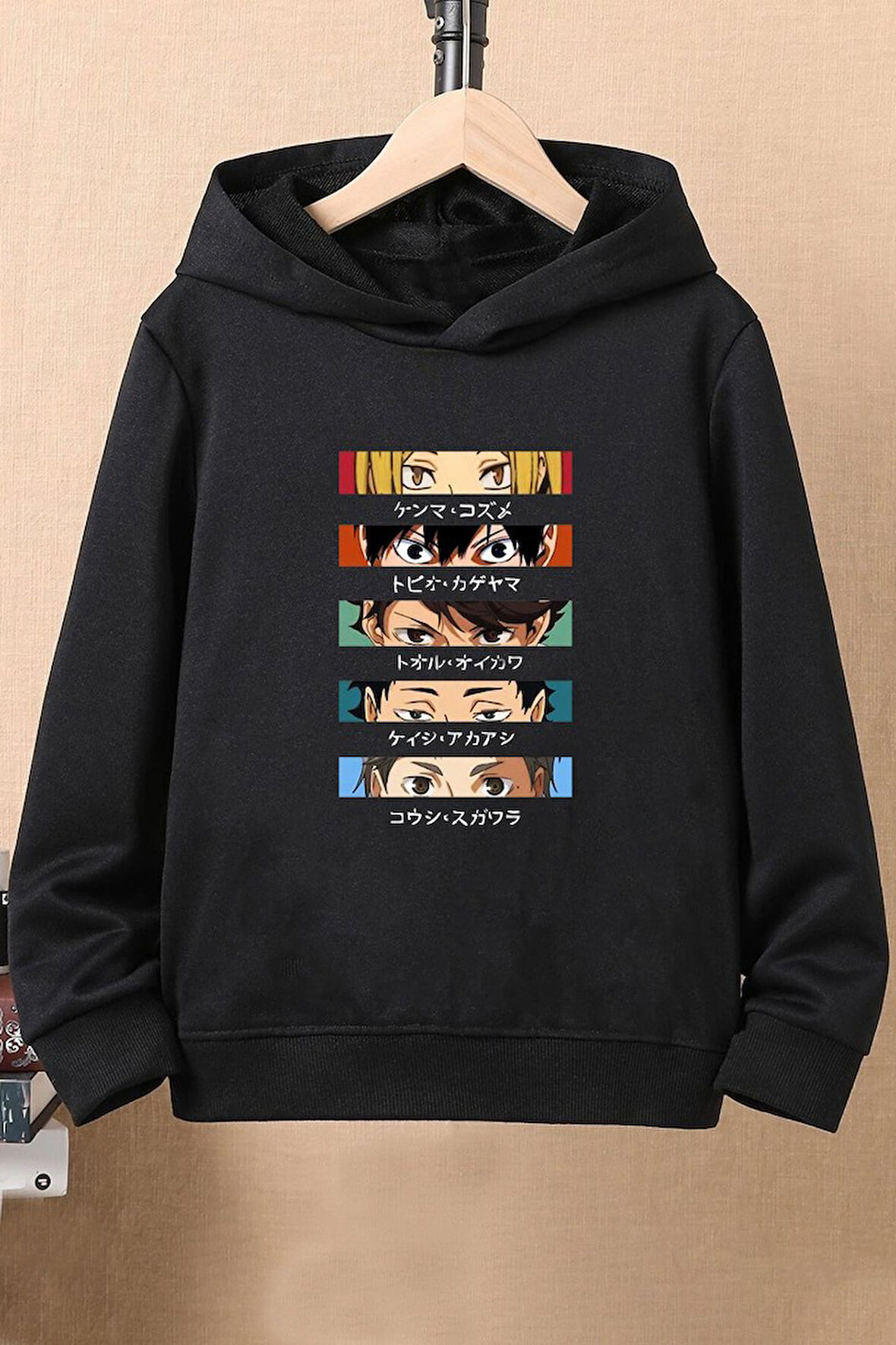 Uyguntarz Unisex Cosplay Haikyuu Baskılı Sweatshirt
