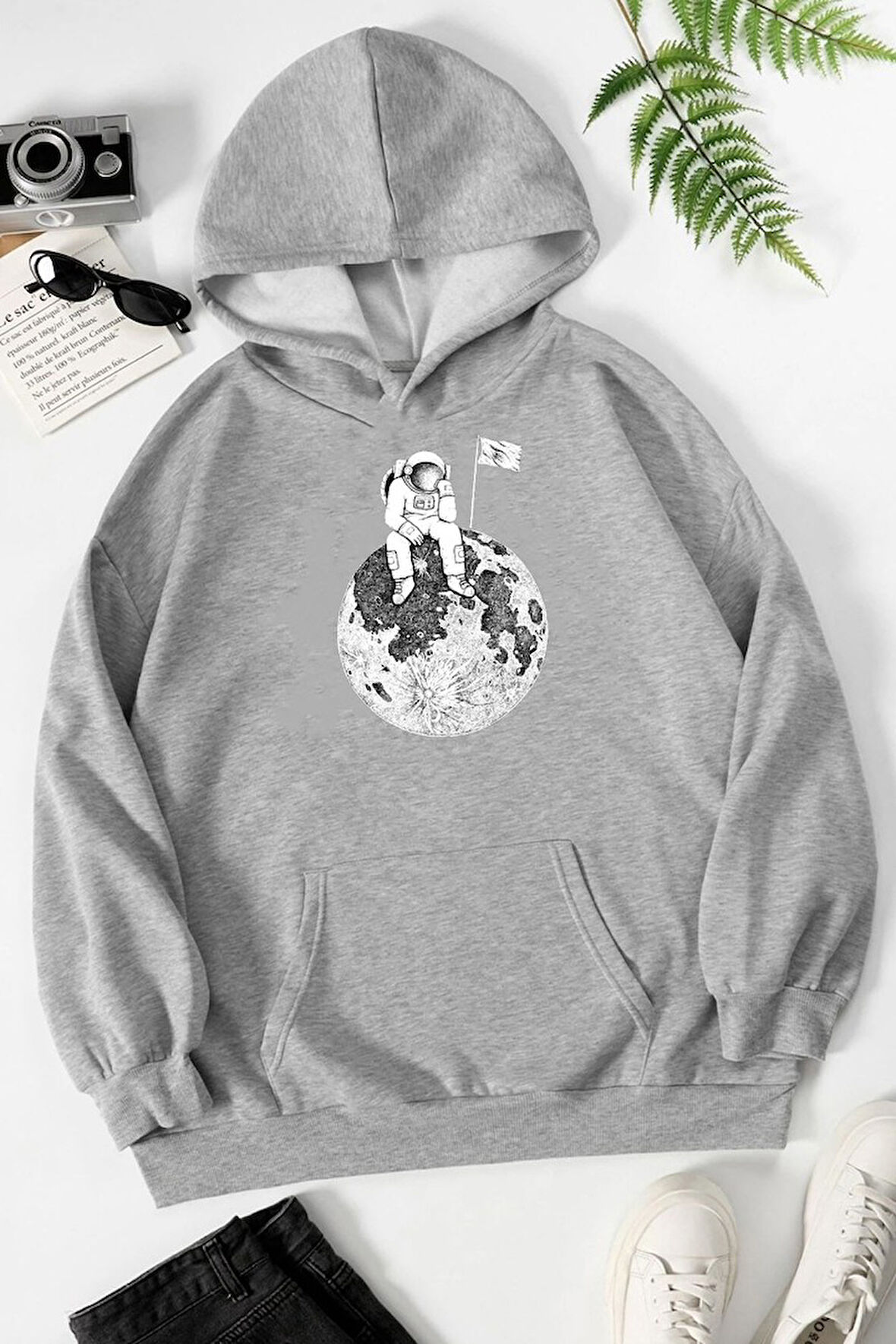 Uyguntarz Unisex Astronot Baskılı Sweatshirt