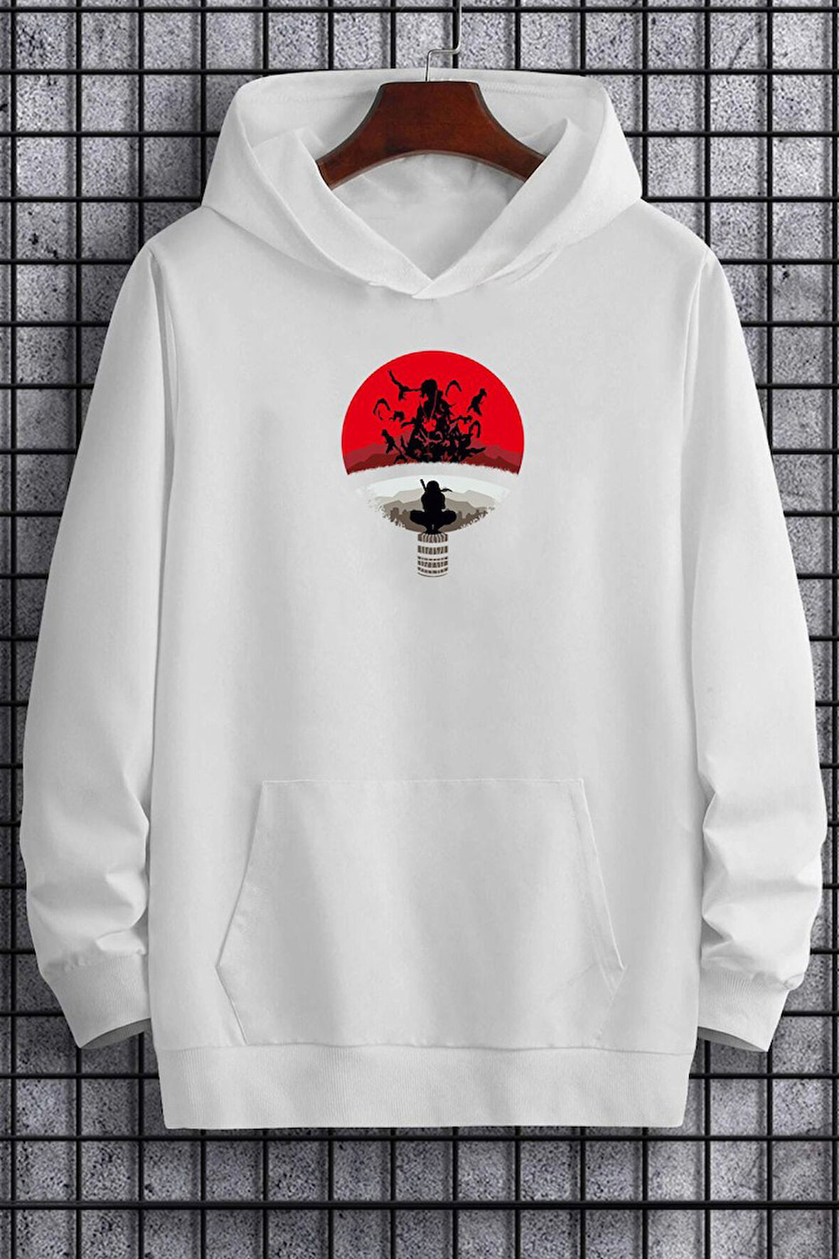 Uyguntarz Unisex Itachi Uchiha Baskılı Sweatshirt