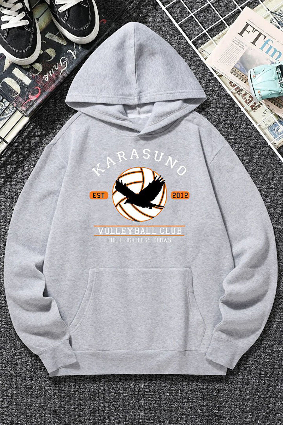 Uyguntarz Unisex Karasuno Baskılı Sweatshirt