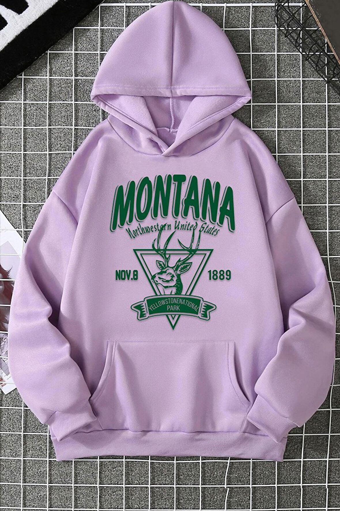Uyguntarz Unisex Montana Baskılı Sweatshirt
