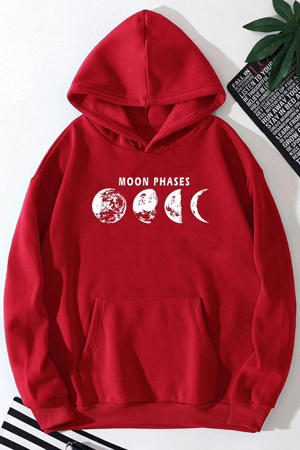 Uyguntarz Unisex Moon Phases Baskılı Sweatshirt